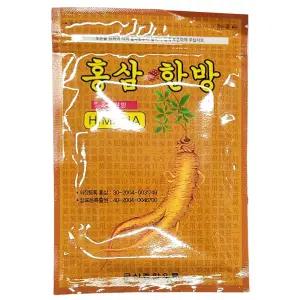 홍삼 한방성분 함유 은은한 온열감 건강용 패드 20매