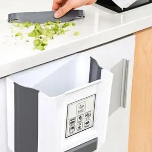 무타공 접이식 걸이형 쓰레기통 폴딩 휴지통 7L_24797384