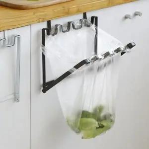 다용도 접이식 쓰레기통 봉투걸이 봉투거치대 씽크대 휴지통 주방_24797406