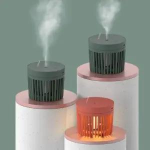 사무실미니가습기 침실 사무실 책상 LED 무드등 미니 초음파 가습기