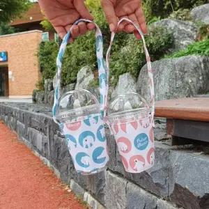 패브릭 드링크백 텀블러파우치 블루베어