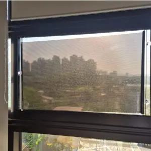 롤업 햇빛차단 무타공 블라인드 커튼 부착 68x125