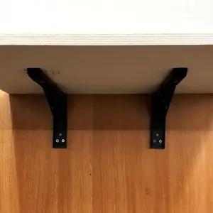 받침대 까치발 2p 스틸 블랙 선반지지대 중형 선반