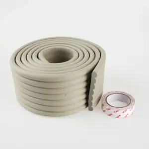 기둥코너보호대 점착식 벽코너 쿠션 W형 그레이 2M