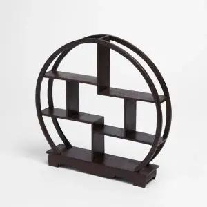 ( )원형 찻잔 다관 장식장원목 미니선반_24798048