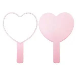 [에스에스_62]화장거울 핑크/하트손잡이거울/손거울 ST-393