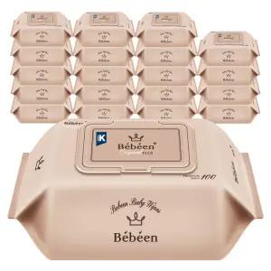 베베앙 저자극 오리지널 플러스 유아물티슈 캡형 100매 20팩