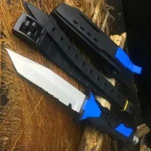 풀세트 해루질 다이버 수중용나이프 블루 PRO580