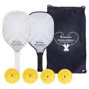 아이워너 스포츠 근력 운동 우든 피클볼 라켓 2개입 세트