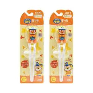 교정젓가락 뽀로로 에디슨 젓가락 1단계 2개세트 소방관 어린이집준비물