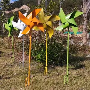 야외 대형 철제 마당 파라솔 전원 바람개비 펜션 의자