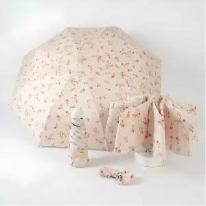 할머니 양산 우산 겸용 경량 자외선 차단 암막 꽃무늬 양산