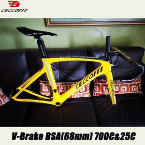 풀 카본 로드 바이크 프레임 V 브레이크 자전거 세트 700C 림 28mm 타이어 공장 2 년 T1000