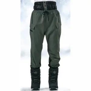 성인 겨울 스키 보드 바지 팬츠 카키 공용 편안한 방한복 활용도높은 퀄리티좋은 스포츠코디 방풍하의