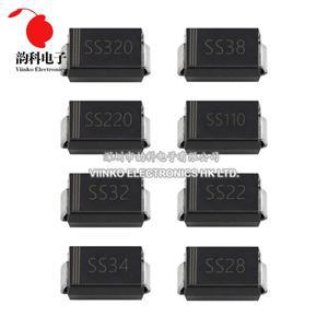 SMA SCHOTTKY 정류기 다이오드 SS12 SS110 DO-214AC 100개