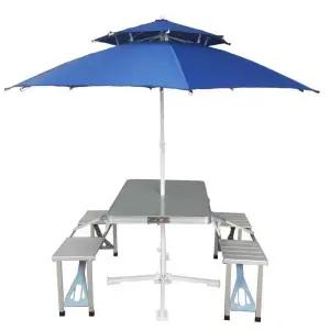 접이식 단색 테이블 파라솔꽂이 높이조절 합금 경량 메쉬