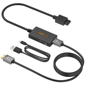 [미국배송] RUNTOGOL N64 GAMECUBE에서 HDMI 어댑터 링크 케이블 및 USB 액세서리가 있는 NINTENDO GAMECUBE / 64 SNES SFC 콘솔용 변환기