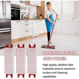 마이크로파이버 바닥  패드 재사용 가능 평면 회전 천 교체용 맥스  건조 기계 세탁