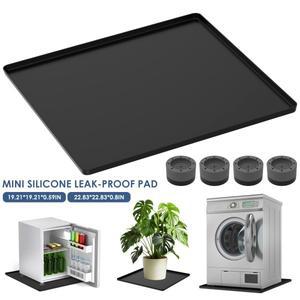 미니 소형 냉장고 실리콘 매트 방수 물받이 4개 받침대 포함 누수 방지 바닥 보호