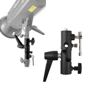 [골드스마일]스트로보 연결 브라켓 스피곳 각도 조절 마운트 조명 우산 삼각대