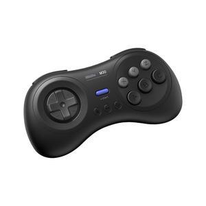 [미국배송] 스위치 윈도우 및 안드로이드용 8BITDO M30 블루투스 컨트롤러 SEGA U2019S 클래식 게임용 6버튼 레이아웃(블랙)