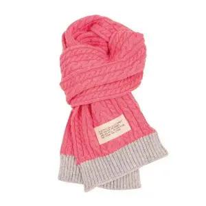 [블루테일][대구백화점SG]  AXG4AM01PK_꽈배기 패턴 핑크 니트 머플러