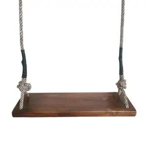 공원 로프 기구 50cm 줄 원목 테라스 실내 야외용 나무의자 그네 놀이터 안장