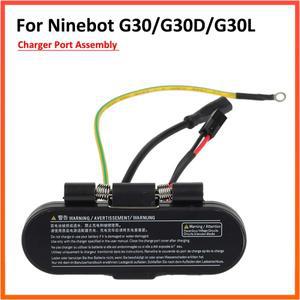 Ninebot MAX G30 전동 스쿠터 KickScooter 충전 베이스 조립 부품용 고무 매트 커버가 있는 포트