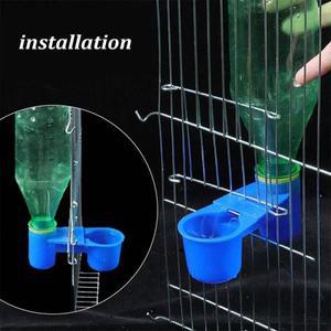 새메추라기 물병 컵 닭 비둘기 앵무새 햄스터 가족용 호환 더블 깍지 물 가이드 10개 20개