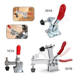 1-4개 수평 토글 클램프 퀵 릴리스 201A/201B/201C/225D 목공용 고정 클립 도구