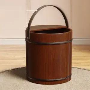 족욕 손빨래 담그는 발 손잡이 월넛 족탕기 양동이 통 바구니 25cm 각탕기 욕실 가정용