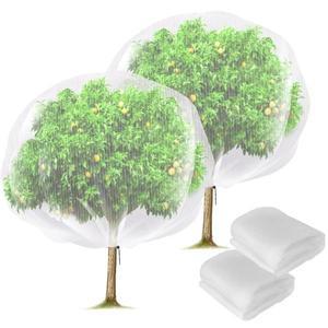 지퍼와 Drawstring 정원 곤충 그물 투명 새 식물 배리어 메쉬 스크린과 대형 과일 나무 커버 카바