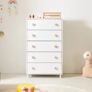 네오 루니티 5단 서랍 옷장 다리형 800 NES079