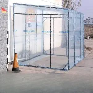 농막 어닝 테라스 투명 천막 조립식 처마 썬룸 캐노피 필름 창고 하우스