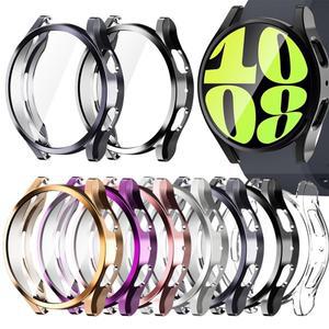 삼성 갤럭시 워치 7 용 케이스, TPU 도금 올 어라운드 시계 6 5 4 FE 액세서리, 40mm, 44mm 스크린 보호대