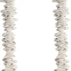 패브릭 코드 커버 샹들리에 체인 2팩 6피트 길이 천연 린넨 전선 보호제 표백 색상