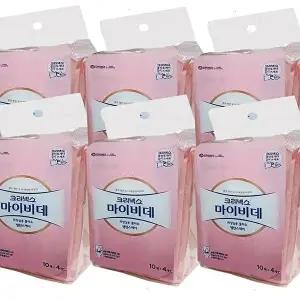 [셀러허브 1]마이비데 물티슈 리필 46매12팩 클린케어 화장실용 비데용 물에녹는 비데티슈 x3SET(S (46611