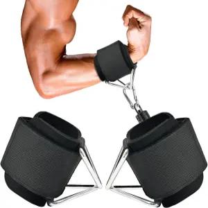 케이블 기계용 키아데코체 조절식 손목 커프스 네오프렌 패딩 스트랩 편안한 2팩 남성용 피트니스 근력