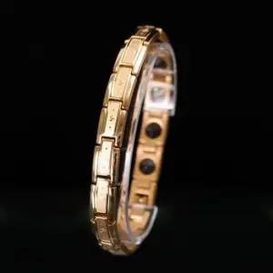 자석팔찌 골드 건강 자석 사노피아 티타늄 팔찌 TA-G001