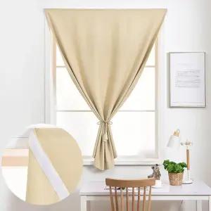 [원오안전] 방 작은창 붙이는커튼 찍찍이 붙이는커튼 암막커튼 커튼 (본품)