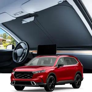 리바 혼다 CRV 2023-2026 윈드실드 선쉐이드 업그레이드 [맞춤형 핏 99 자외선 차단] 수납 가방 포함