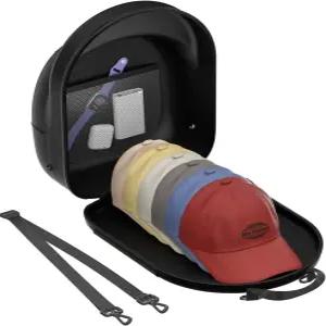 여행용 모자 여행 케이스 야구 캐리어 상자 홀더 하드 가방 6캡 조절 가능한 어깨끈 포함