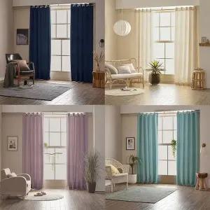 [하프클럽/셀러허브]아일렛형 암막커튼 긴창 거실형 1장 3중직