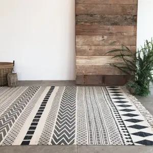 핸드메이드 에스닉 빈티지 면 100 디자인 러그거실 침대 집꾸미기 바닥 발매트 인테리어 갬성 다용도