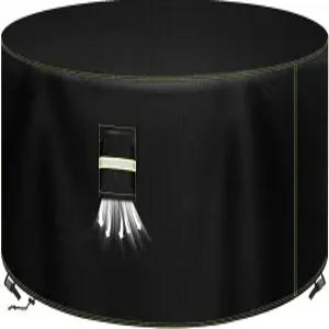 VDISRR 파티오 가구 커버 튼튼한 600D 옥스포드 방수 야외 소파 통풍구가 있는 테이블 방풍 버클 48인치