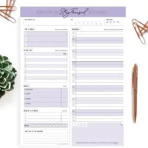 일일 메모장 플래너 할 일 목록 - 프리미엄 USA(보라색 타로)에서 50 티어 오프에 집중하세요