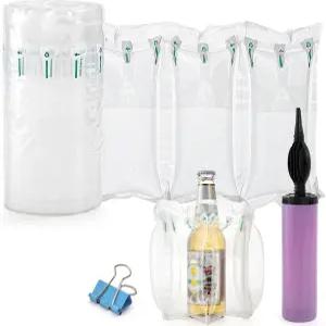 배송용 테베리 400 카운트 에어 베개 펌프가 장착된 풍선 쿠션 백 롤 모양을 위한 누수 방지 가방 스터핑