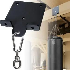 YZZHAJ 헤비 펀칭 복싱 가방 걸이 듀티 브래킷 360° 회전 벽 천장 마운트 나무 빔 후크 무에타이 훈련