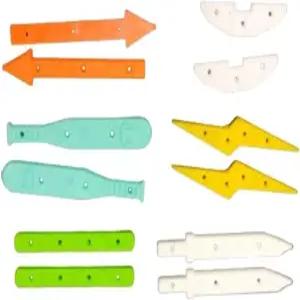 리파이 핑거보드 레일 6세트 미니 핑거 스케이트보드 데크 장식용