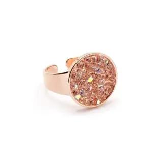 우정반지 오스트리아 크리스탈 로즈골드 반지 R004